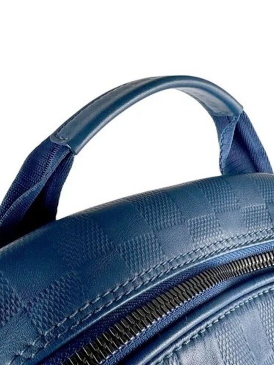 Auth LOUIS VUITTON Damier Infini Backpack Blue N41353 - z8440 main image 11